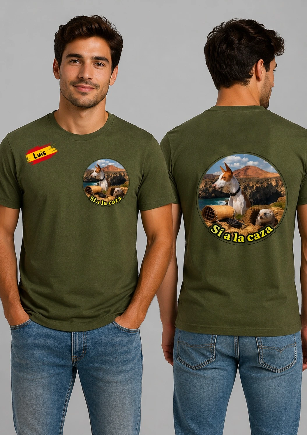 podenco conejo camiseta