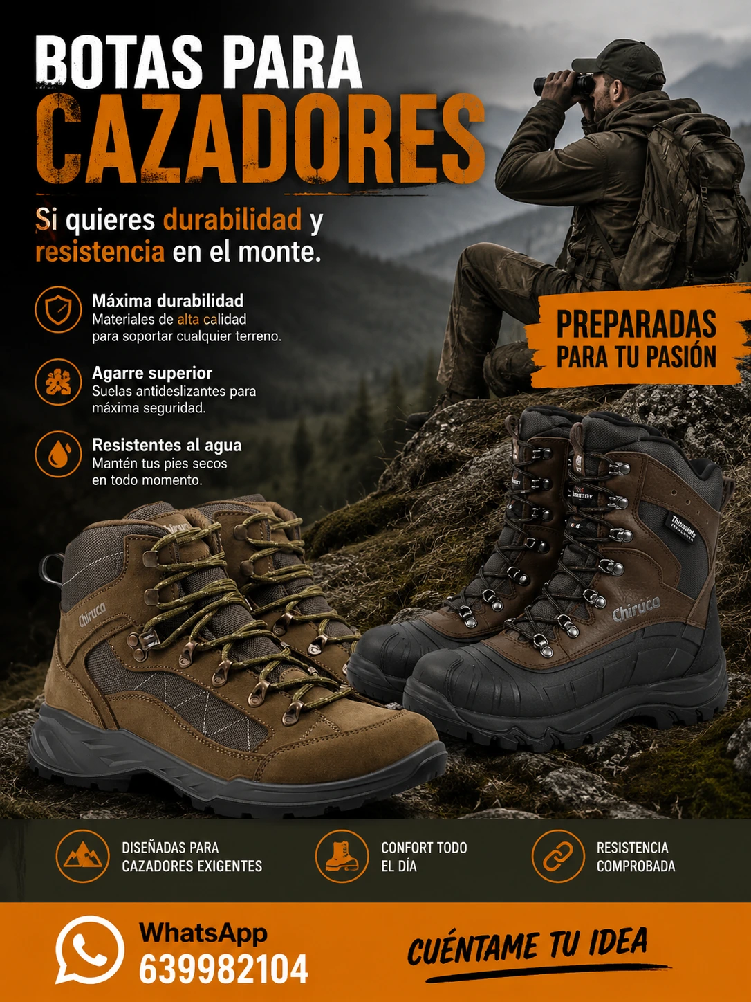 botas caza tenerife