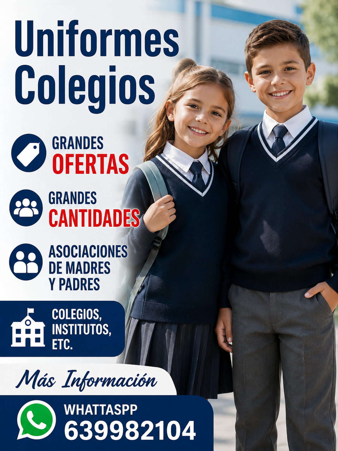 uniformes tenerife colegios niños y niñas rebecas