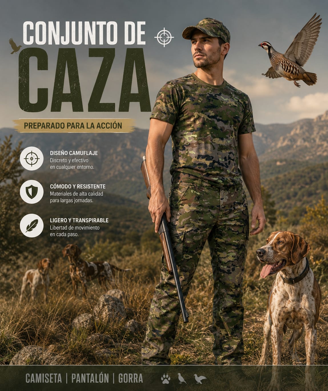 ropa caza montaña militar verde oliva ropa especial cazador