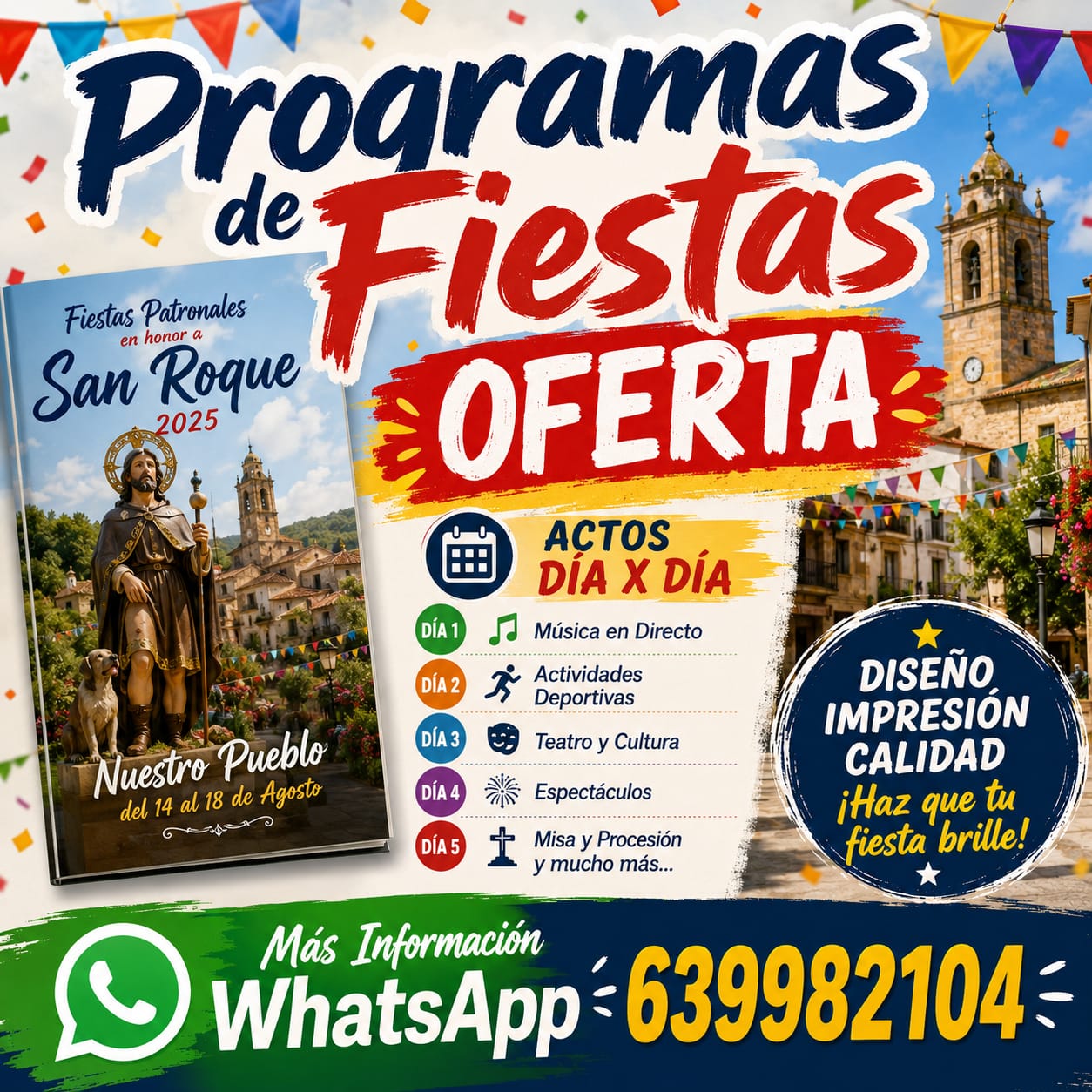 programas fiestas tenerife imprenta