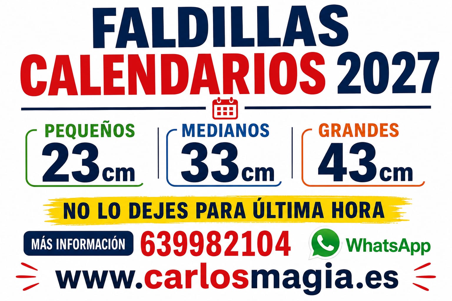 faldillas tenerife imprenta comprar grandes cantidades calendarios pared