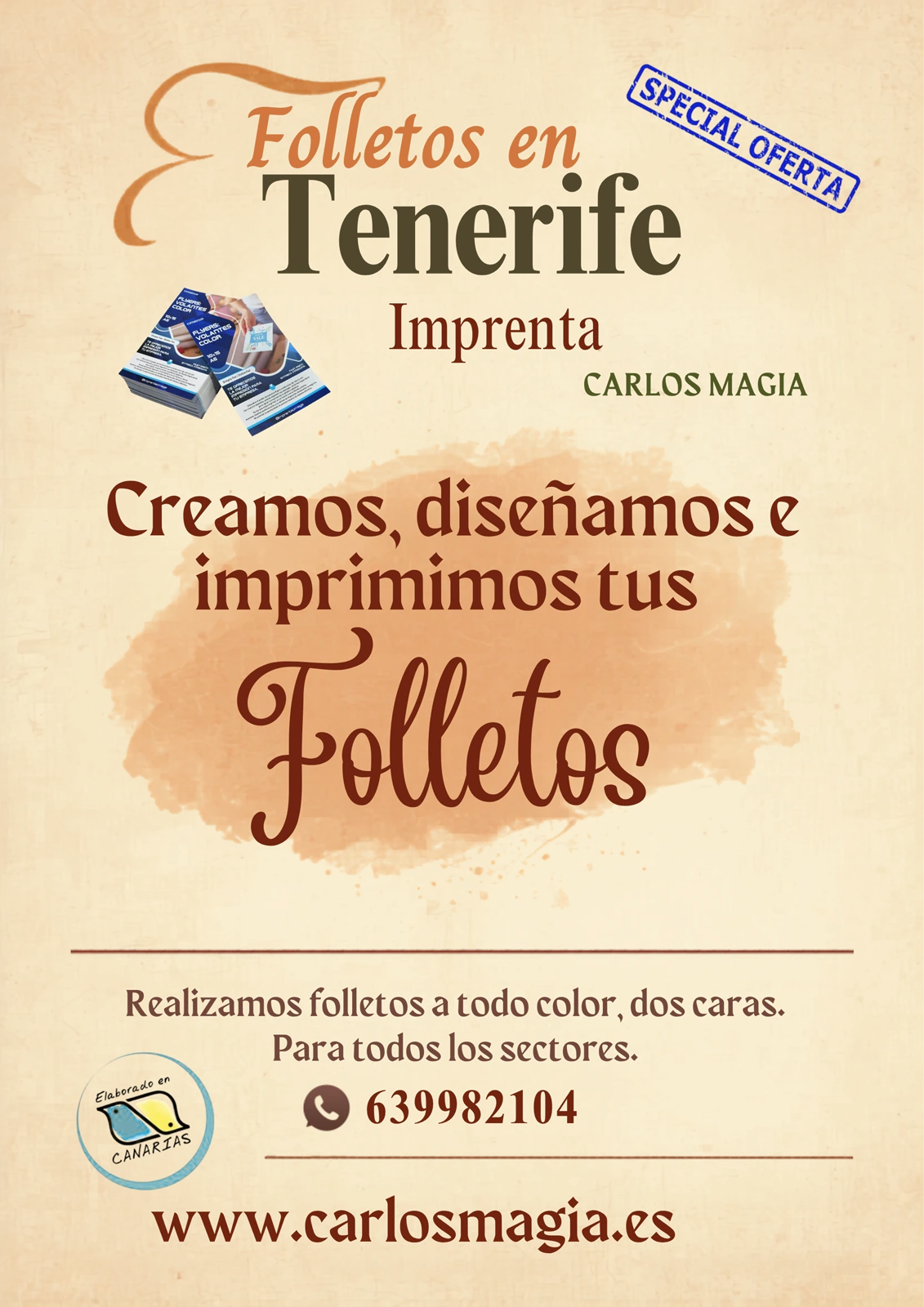 folletos tenerife a5 imprenta