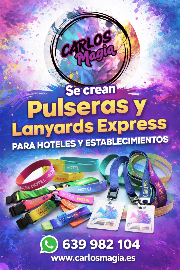 hoteles pulseras lanyards imprenta