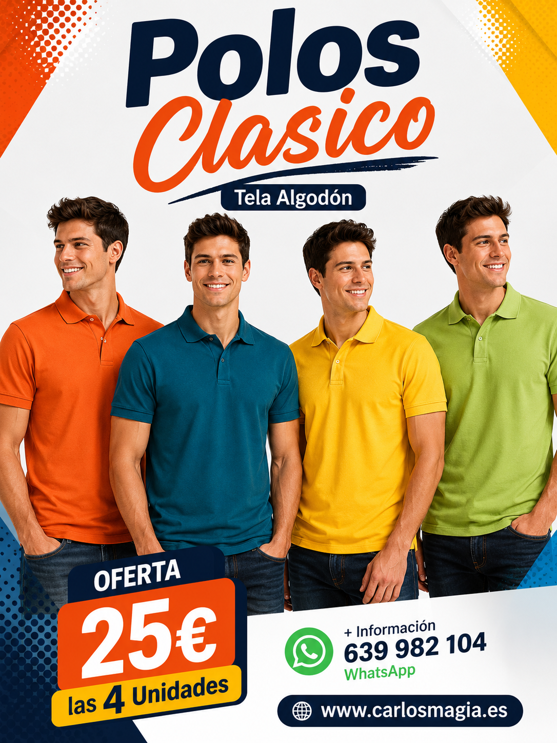 polos clasicos cuello para ellos