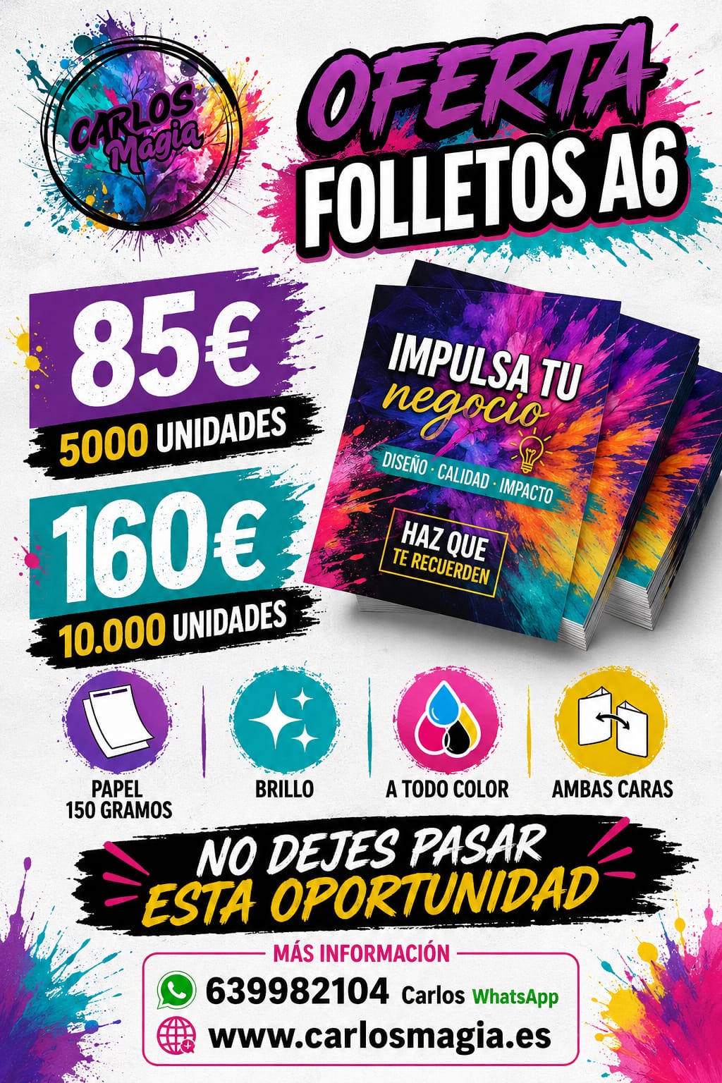 tenerife folletos imprenta carlos magia color canarias