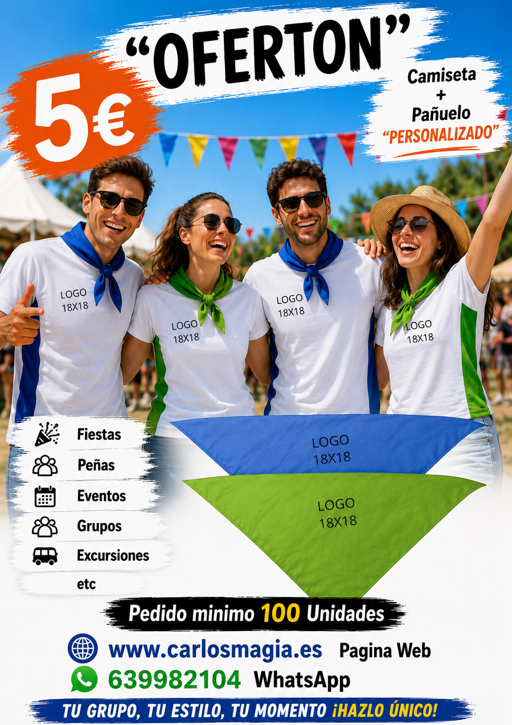 camisetas y pañuelos en tenerife imprenta