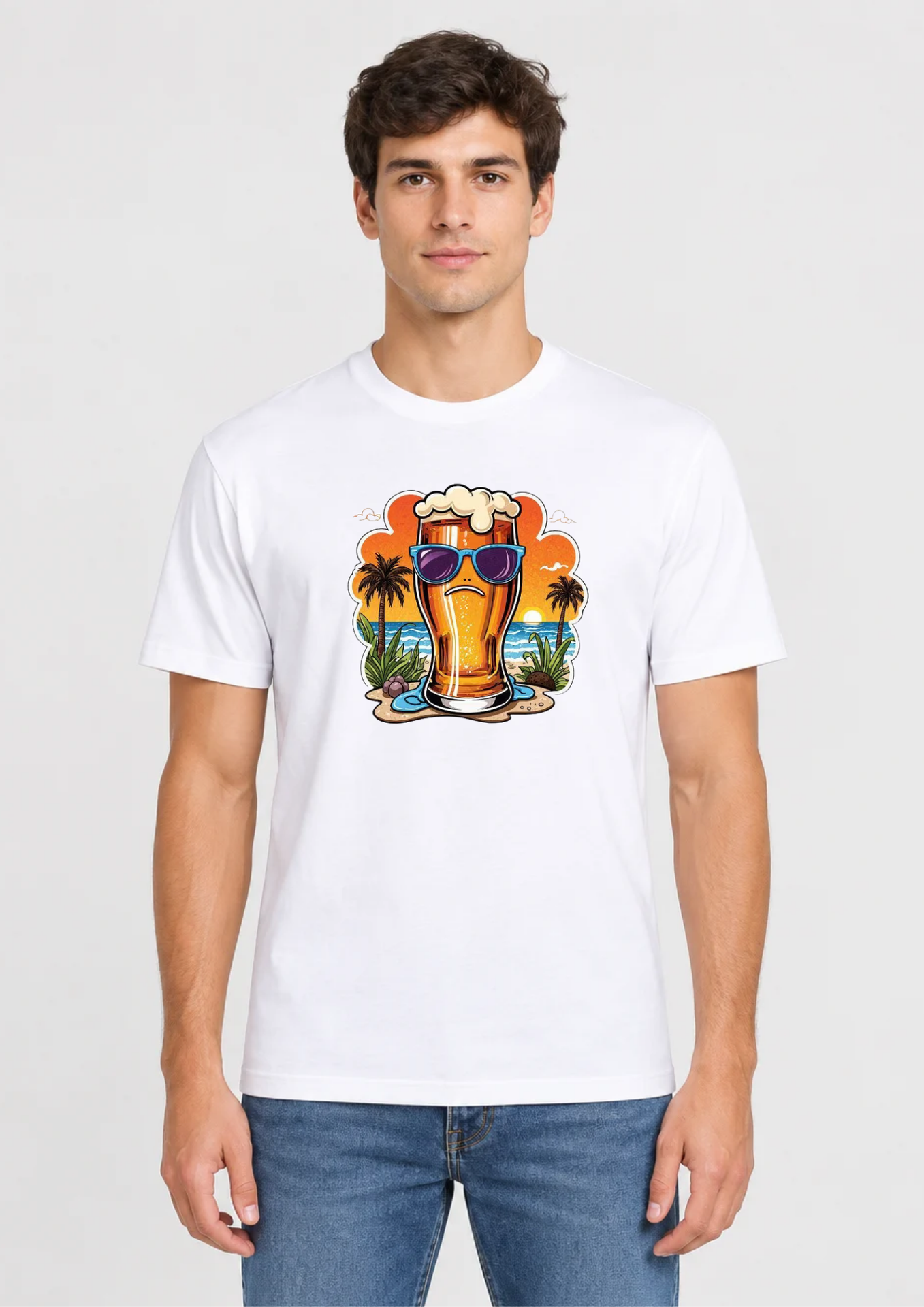camiseta cerveza playa 
