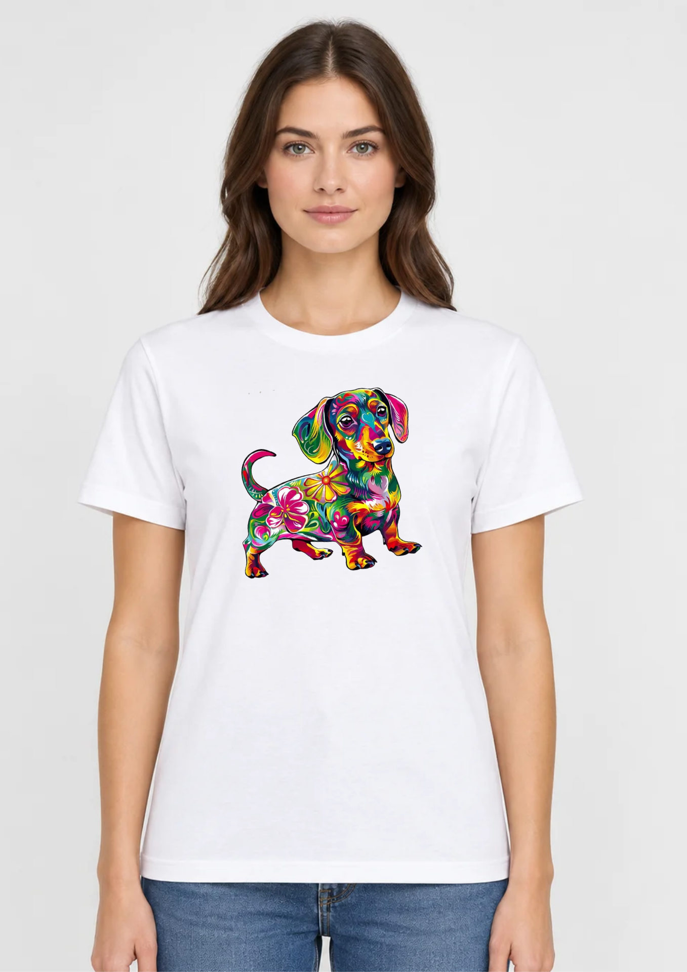 camiseta perro colores